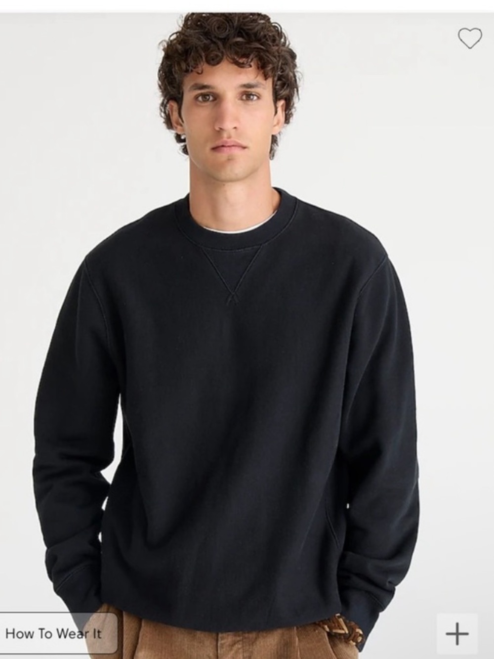 J. Crew Heritage 14 oz. fleece sweatshirt